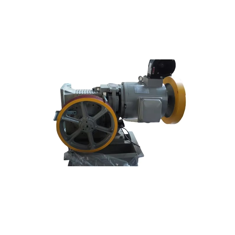 VTSP216 محصولات جدید YJF100K 320Kg-450Kg قطعات آسانسور Torindrive Elevator Geared Traction Machine