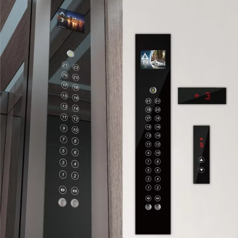 دکمه فشاری مربعی قطعات آسانسور VTSP332 با نور LED