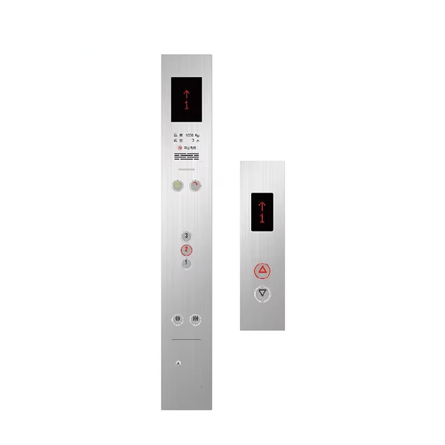 صفحه نمایش لمسی دیواری آسانسور VTSP336 با دکمه آسانسور طراحی مدرن از جنس استنلس استیل و شیشه و پلیسه