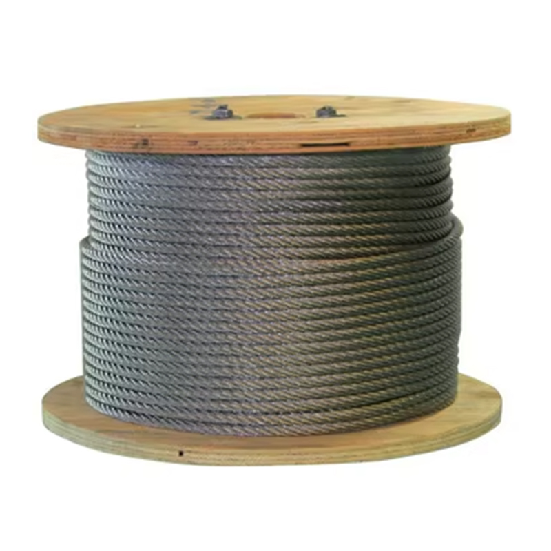 طناب سیمی فولادی کششی آسانسور گالوانیزه ضد زنگ VTSP264 8X25F-IWRC برای استفاده در هتل