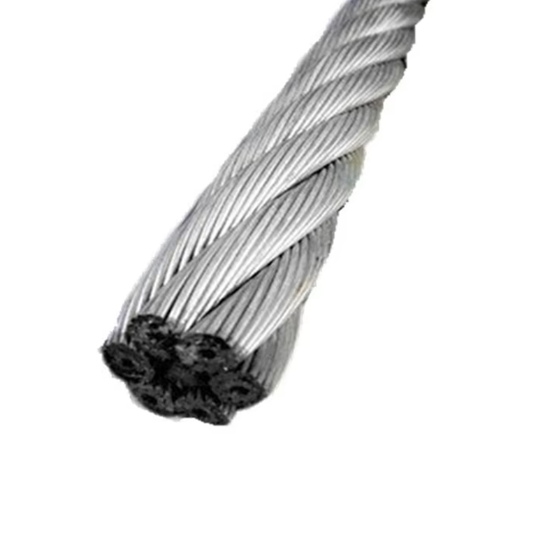 طناب سیمی فولادی کششی آسانسور گالوانیزه ضد زنگ VTSP264 8X25F-IWRC برای استفاده در هتل