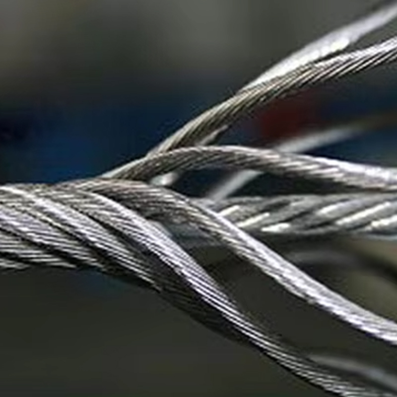 طناب سیمی فولادی کششی آسانسور گالوانیزه ضد زنگ VTSP264 8X25F-IWRC برای استفاده در هتل
