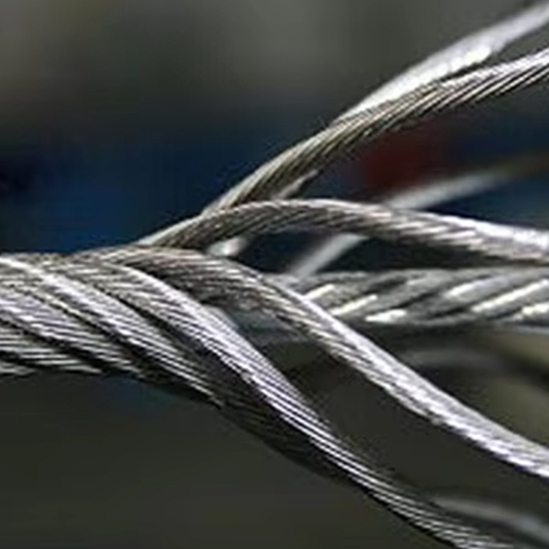 طناب سیم فولادی آسانسور گالوانیزه ضد زنگ مقاوم در برابر حرارت کارخانه VTSP263 کارخانه چین 11 میلی متر با مقاومت کششی بالا
