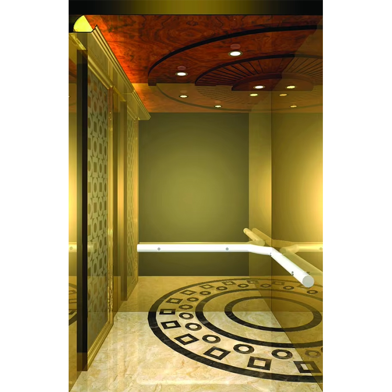 کابین آسانسور هتل لوکس VTSP133 با طراحی معاصر استیل ضد زنگ ممتاز رنگ سفارشی 1 سال گارانتی