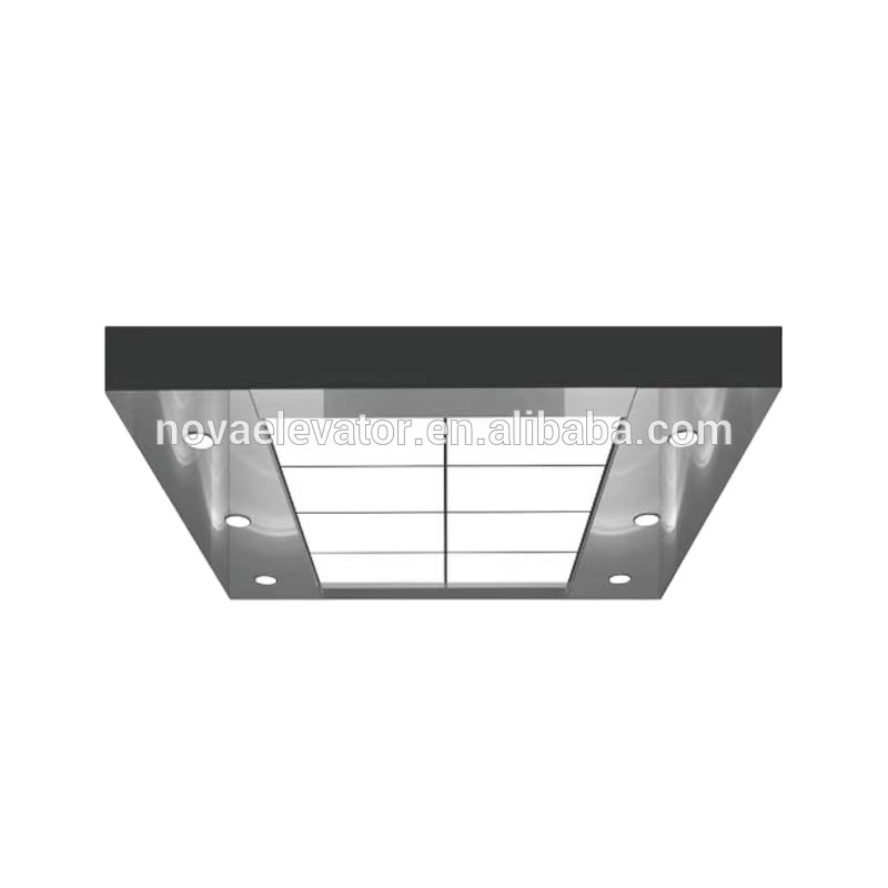 لوازم یدکی کابین آسانسور VTSP140 لوازم داخلی کابین آسانسور سقف استیل ضد زنگ طراحی سقف آسانسور مدرن