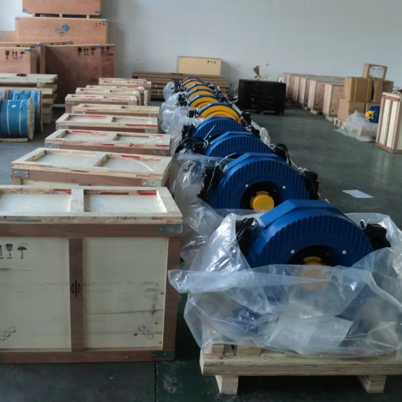 VTSP238 Montanari Gearless Traction Machine MCG100 Lift Motor 320-630KGS Motor Motor engine