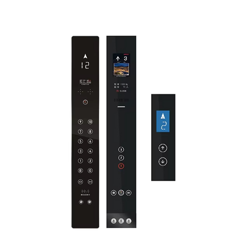 VTSP345 قیمت کارخانه طراحی مدرن پانل درب آسانسور استیل ضد زنگ با دکمه آسانسور دیواری COP LOP