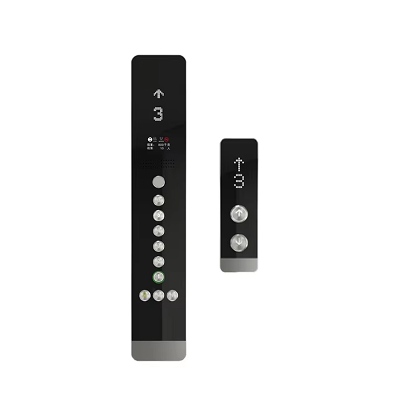 VTSP345 قیمت کارخانه طراحی مدرن پانل درب آسانسور استیل ضد زنگ با دکمه آسانسور دیواری COP LOP