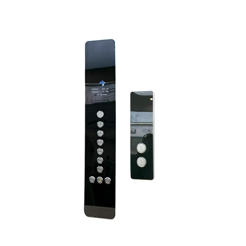VTSP345 قیمت کارخانه طراحی مدرن پانل درب آسانسور استیل ضد زنگ با دکمه آسانسور دیواری COP LOP