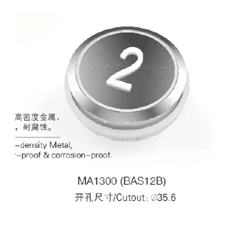 VTSP359 چین فروش داغ BST آسانسور تنظیم مجدد 22 میلی متر فشار سیاه LED فولاد ضد آب ضد آب ISO9001 دارای گواهی 1 سال گارانتی مدل